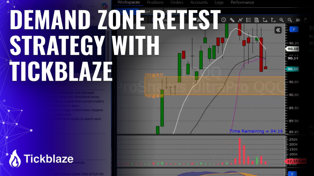 Demand Zone Retest Strategy With Tickblaze